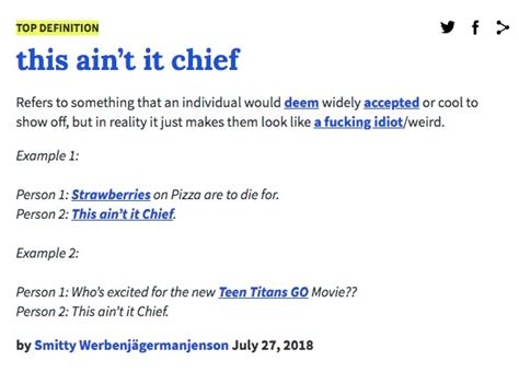 chief urban dictionary.